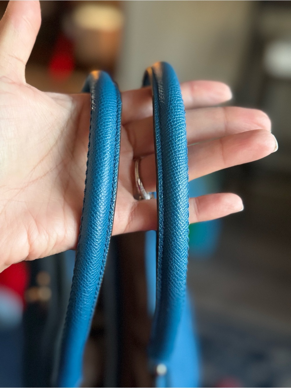 Coach blue tote 👜 - Picture 8 of 16